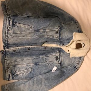 Denim trucker jacket